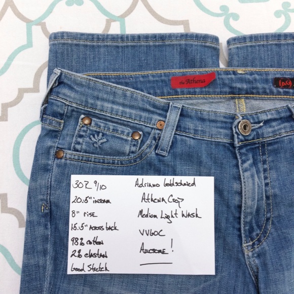 💙👖AWESOME! AG ATHENA CROPS👖💙30 9/10 20.5” - Picture 5 of 6